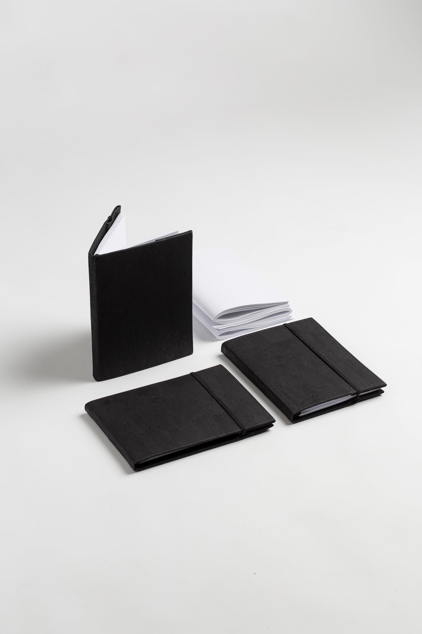 SALE! Thinkers&Makers notebook covers, cork, black