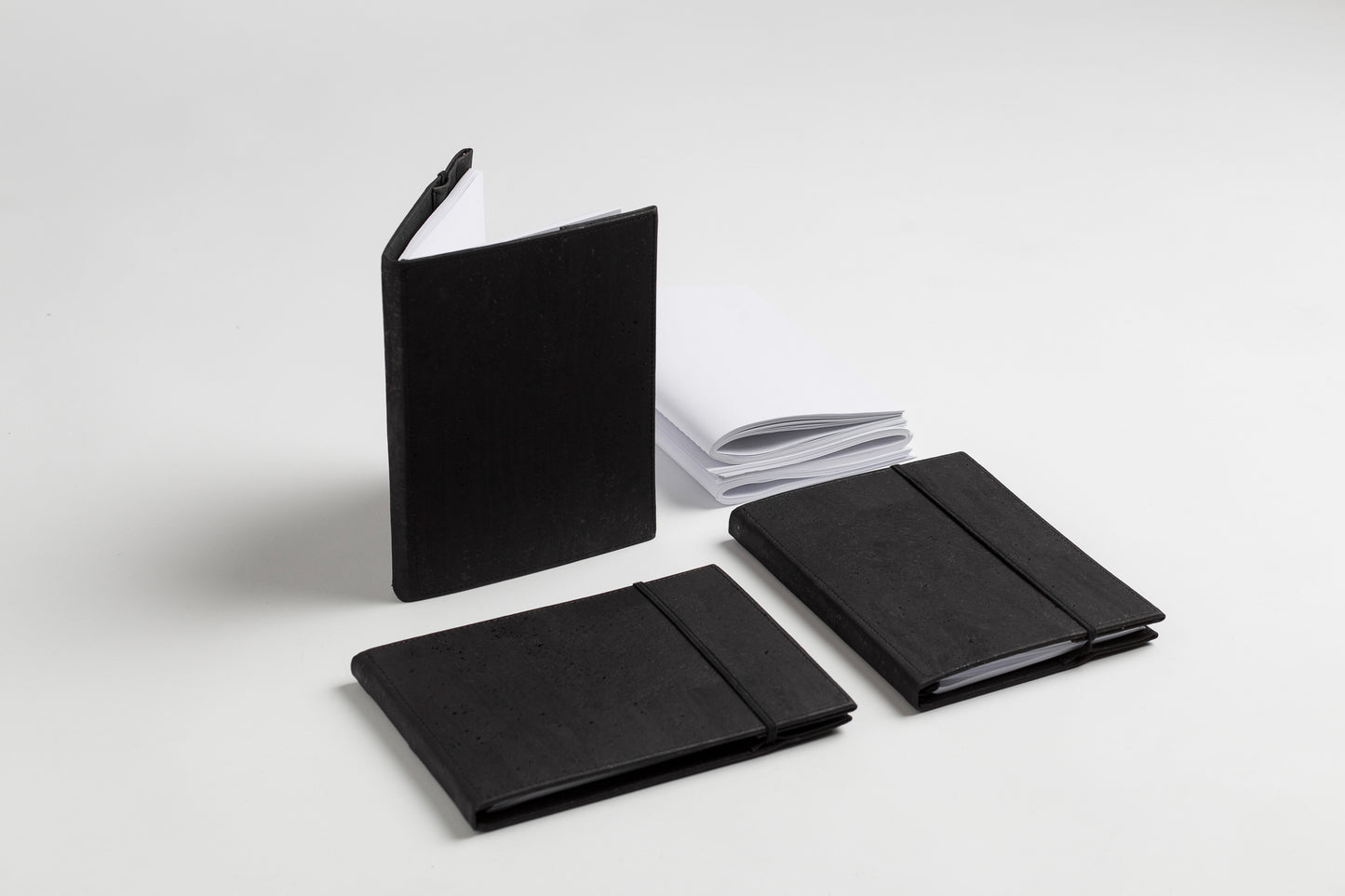 SALE! Thinkers&Makers notebook covers, cork, black