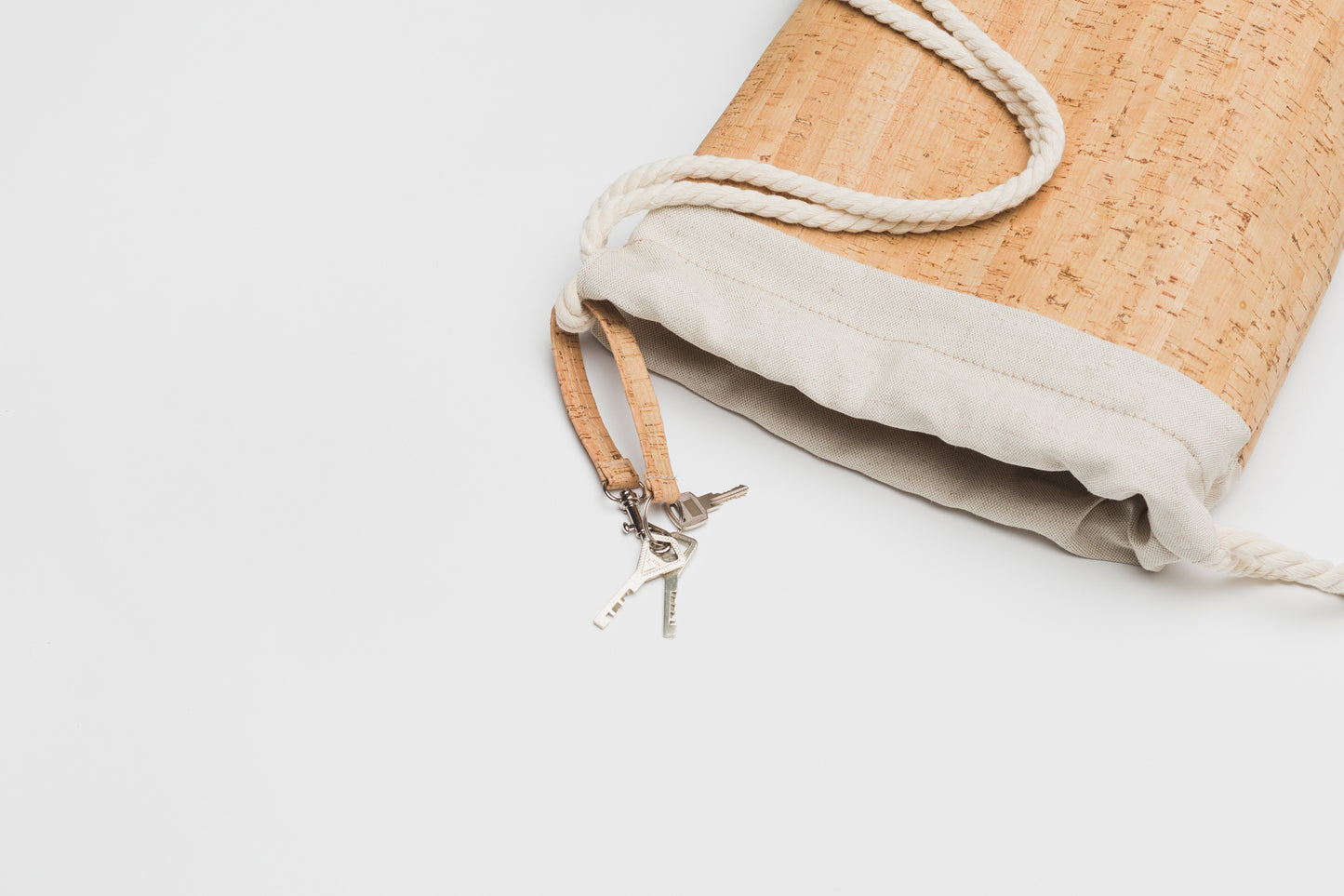 OUTLET! Aarni cork drawstringbag, backpack, black