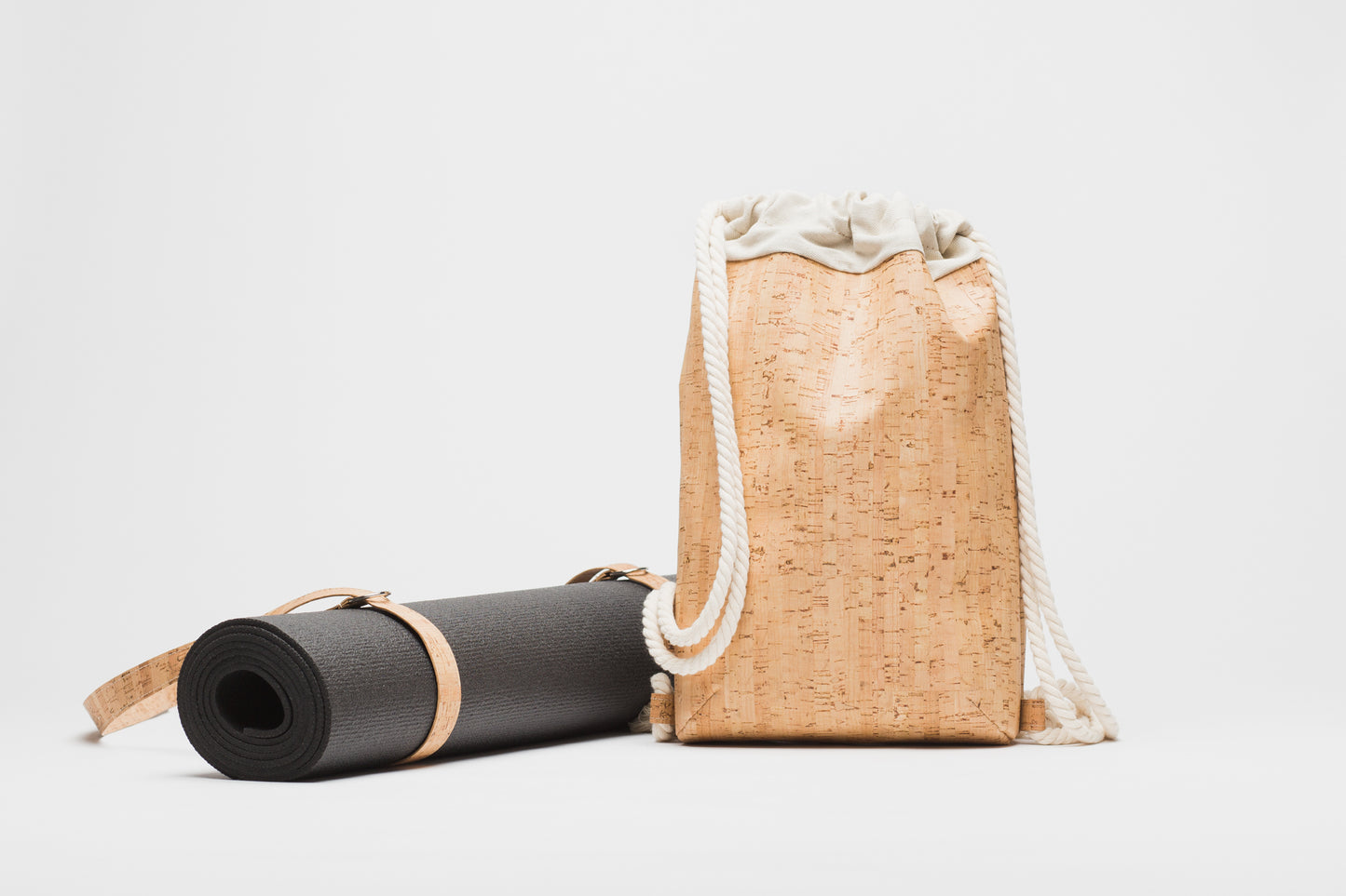 Niila cork yogamat strap, black