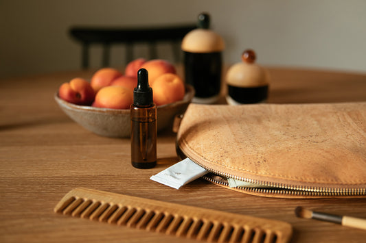 Aavi cork beauty bag, natural cork