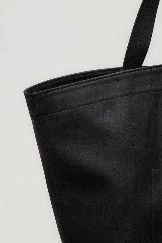 Aura big cork bag, black