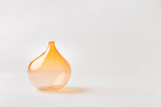 Pulu vase, Wide pale orange
