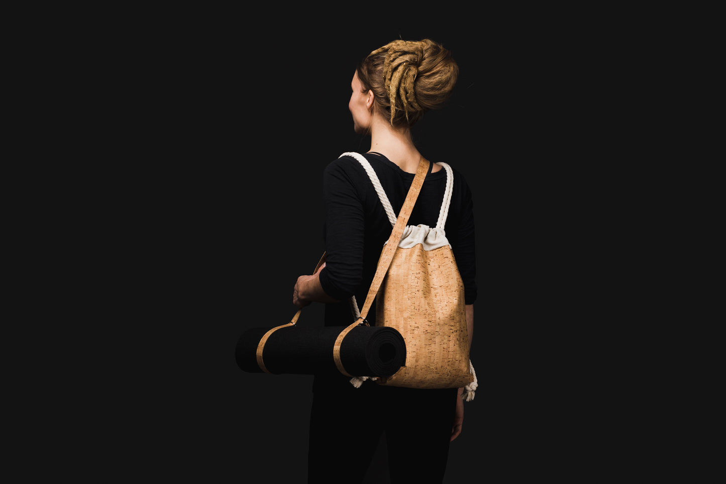 Aarni cork drawstringbag, backpack