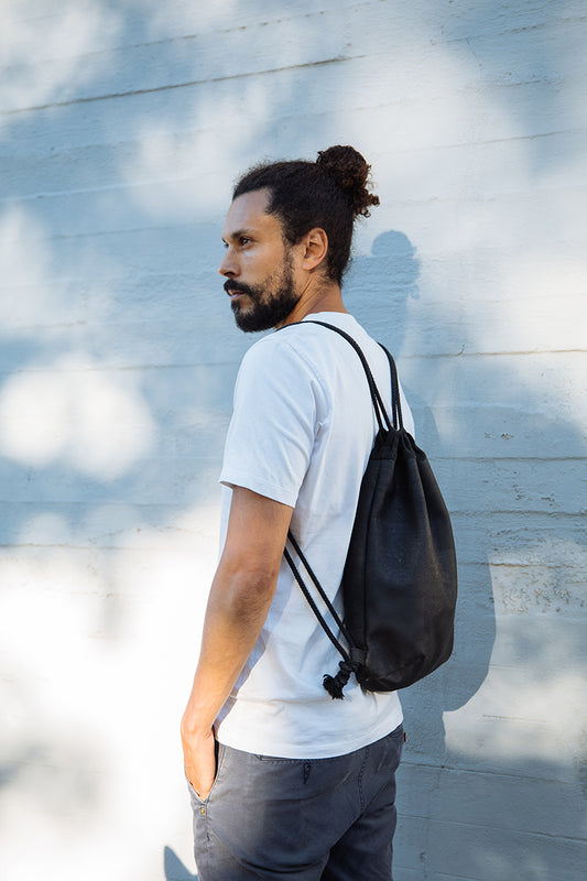 OUTLET! Aarni cork drawstringbag, backpack, black