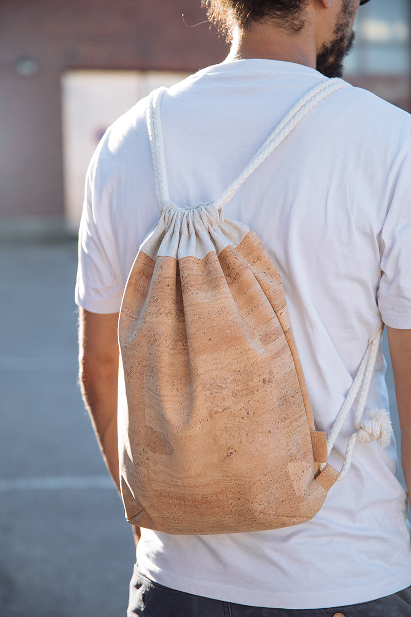 Aarni cork drawstringbag, backpack