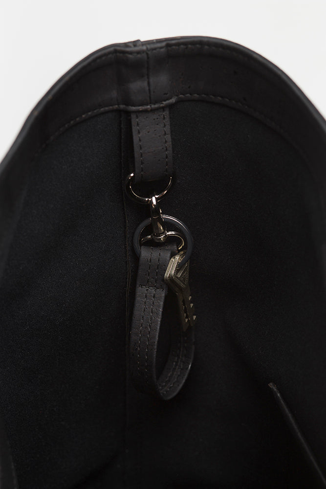 Aura big cork bag, black